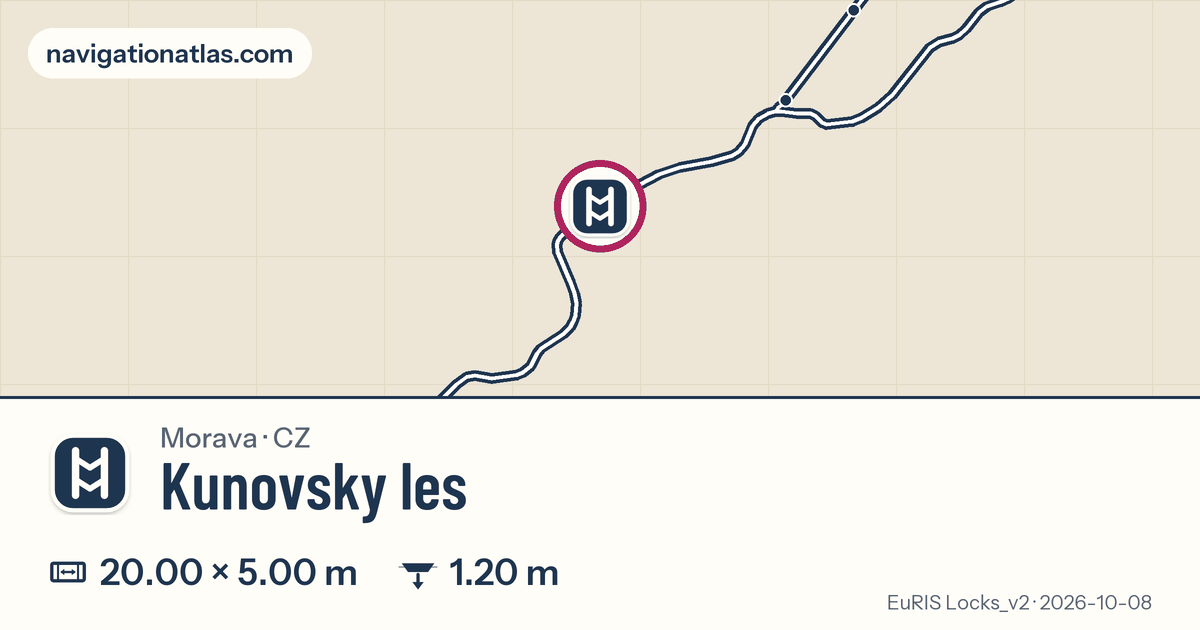 Map around Kunovsky les, with its chamber figures