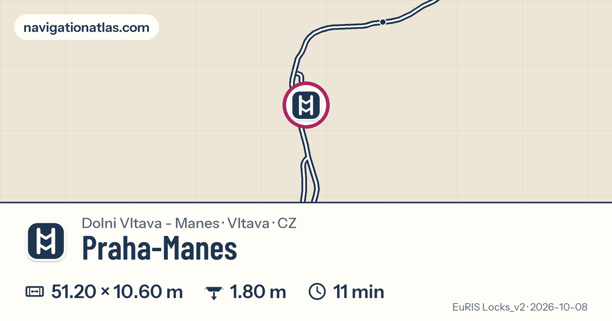 Map around Praha-Manes, with its chamber figures