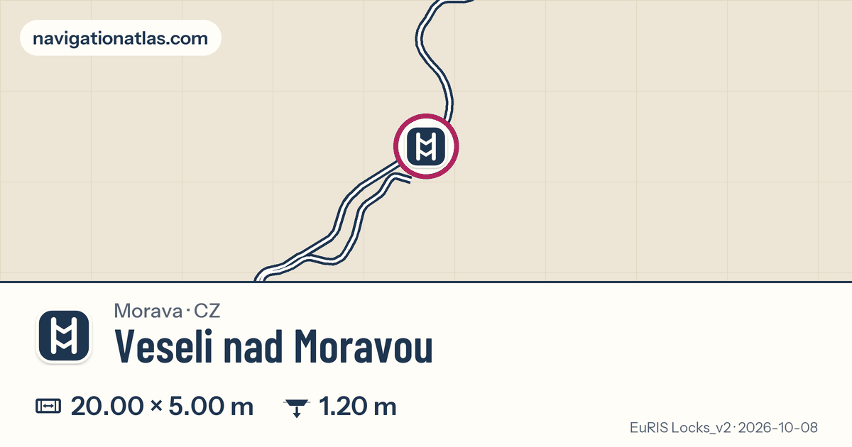 Map around Veseli nad Moravou, with its chamber figures
